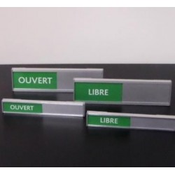 Plaque porte libre/occupé