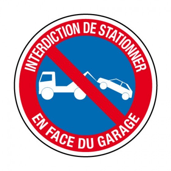 Pictogramme interdit de stationner