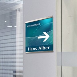 Plaque de porte GLASSNOX