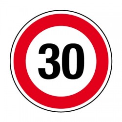 Panneau vitesse limitée à 30