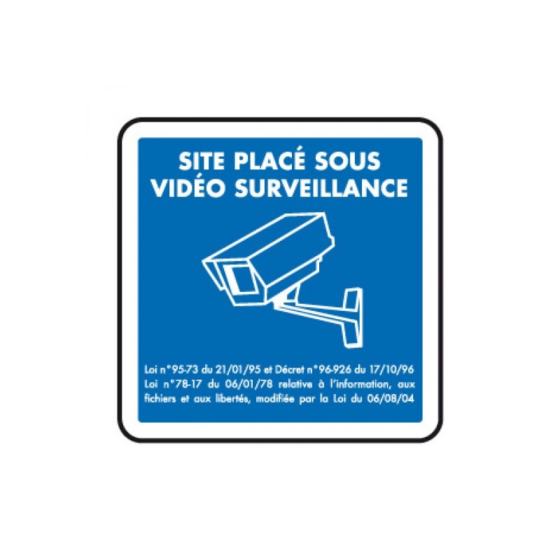 Panneau Site placé vidéo surveillance