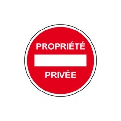 Panneau Sens interdit...