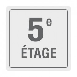 Pictogramme aluminium 5ème...