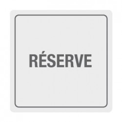 Pictogramme aluminium Réserve