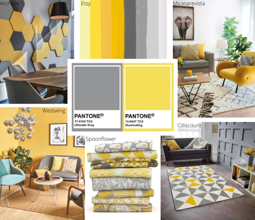 Pantone 2021 : Voir la vie en jaune et gris